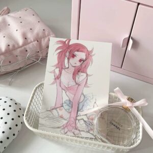 Wanjiao Club 'Mei - Delinquent Drifter Girl' Postcard & Mini Art Card