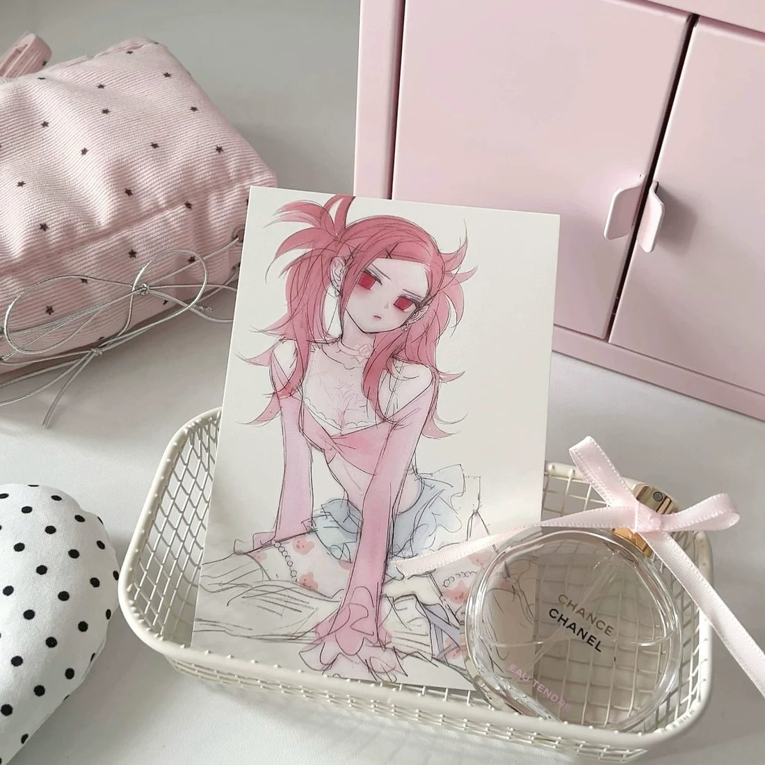 Wanjiao Club 'Mei - Delinquent Drifter Girl' Postcard & Mini Art Card