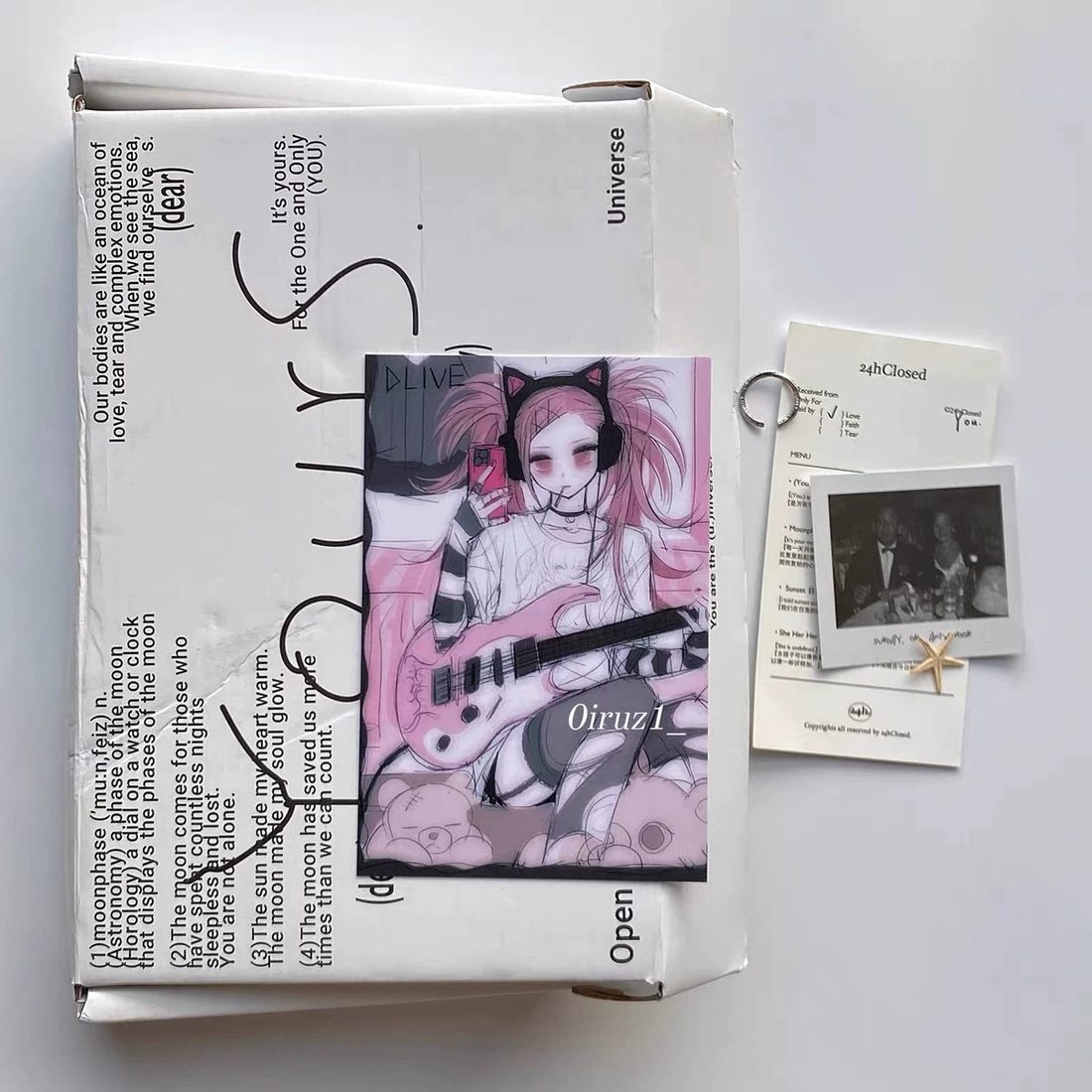 Wanjiao Club 'Mei - Delinquent Drifter Girl' Postcard & Mini Art Card - Image 2