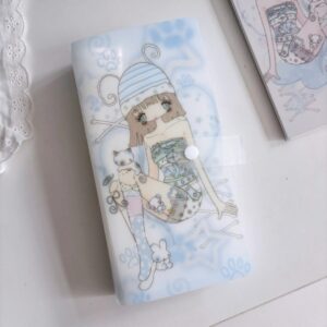 where Aqua Empathy Series Card Sleeve Book - 80 Pockets with Snap (9.5x21.5cm) - view 1