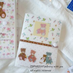 Beary With You A6 Dual-Card Slot Storage Sleeve (Tickets & Keepsakes)