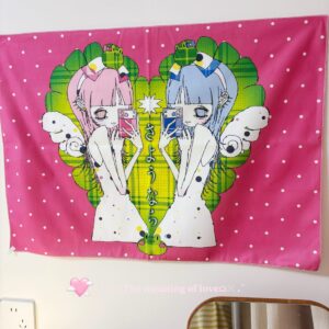 where 'Electronic Lemon Acid' Short-Pile Wall Tapestry - 50x - view 1